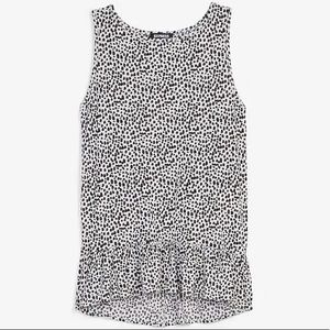 Express Cheetah Peplum Tank
